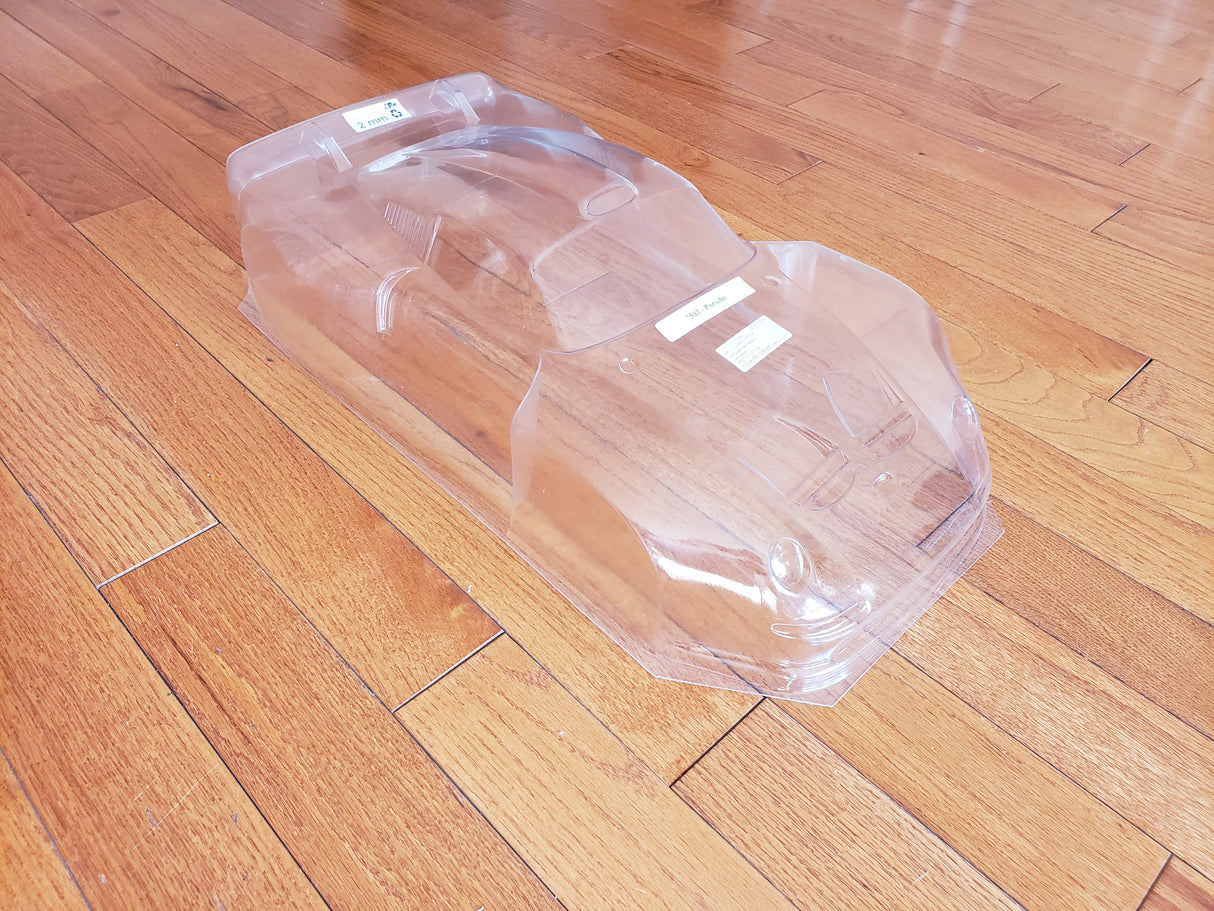 Delta Plastik 7503 PORSCHE GT2 360mm/2mm Rc Car Body*Drag or Speed Runs*