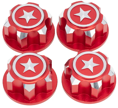 IRonManRc Traxxas Écrous de roue hexagonaux dentelés en aluminium de 17 mm