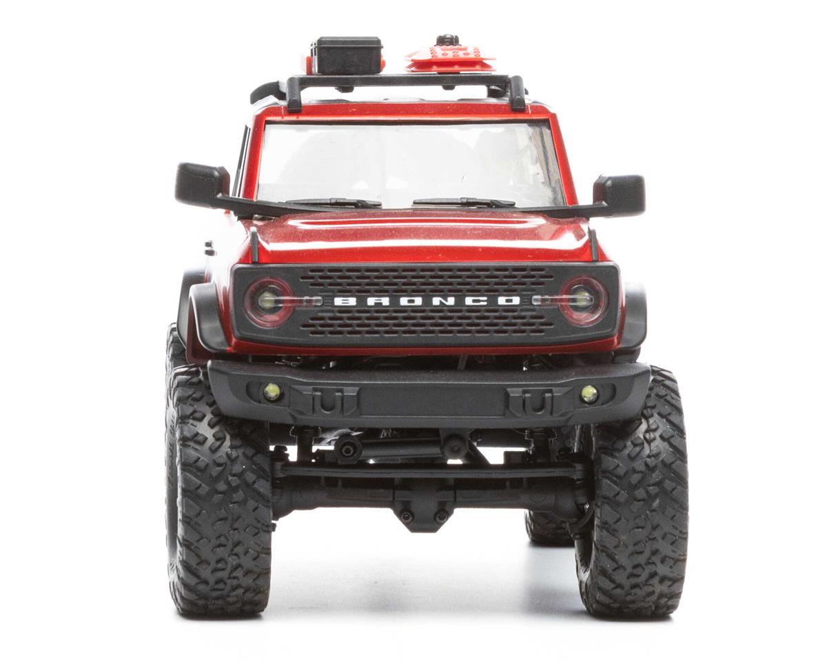 Axial SCX24 2021 Ford Bronco Hard Body 1/24 4WD RTR Scale Mini Crawler (Red) w/2