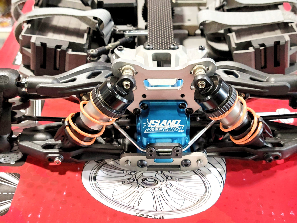 IronManRc HOBAO VTE2 *AVANT SEULEMENT* Boîtier de boîte de vitesses en aluminium BLEU