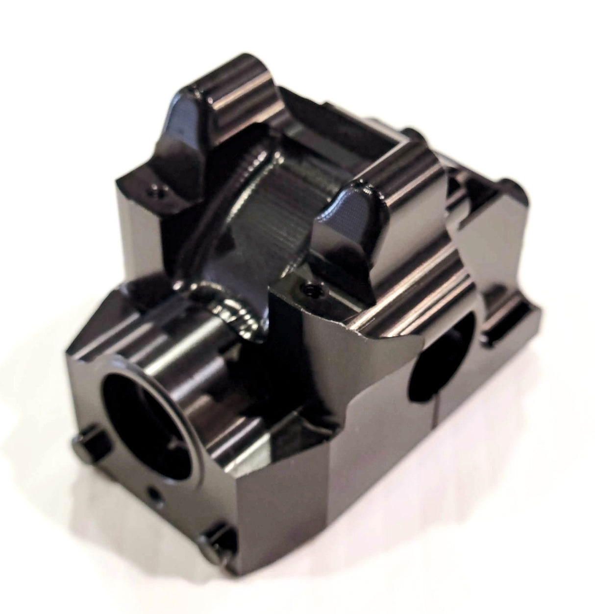 IronManRc HOBAO VTE2 / VT *SOLO TRASERO* Caja de engranajes de aluminio NEGRA