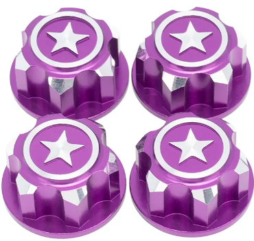 IRonManRc Traxxas Écrous de roue hexagonaux dentelés en aluminium de 17 mm