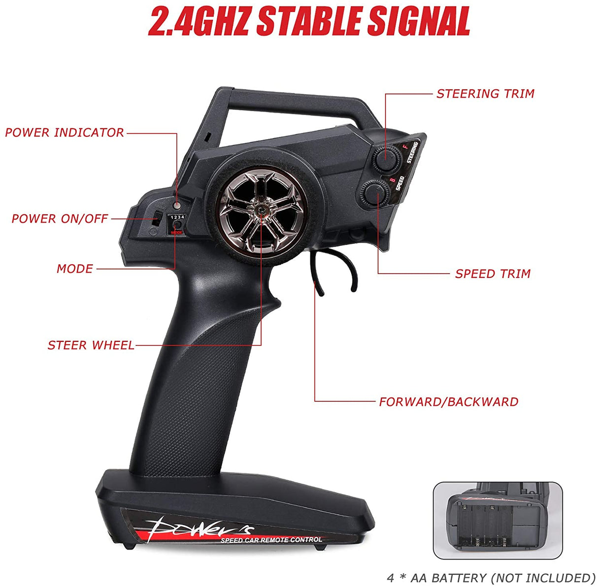 WL Toys 124019 RC Car RTR 1/12 Escala 2.4GHz Coche de Control Remoto 4WD