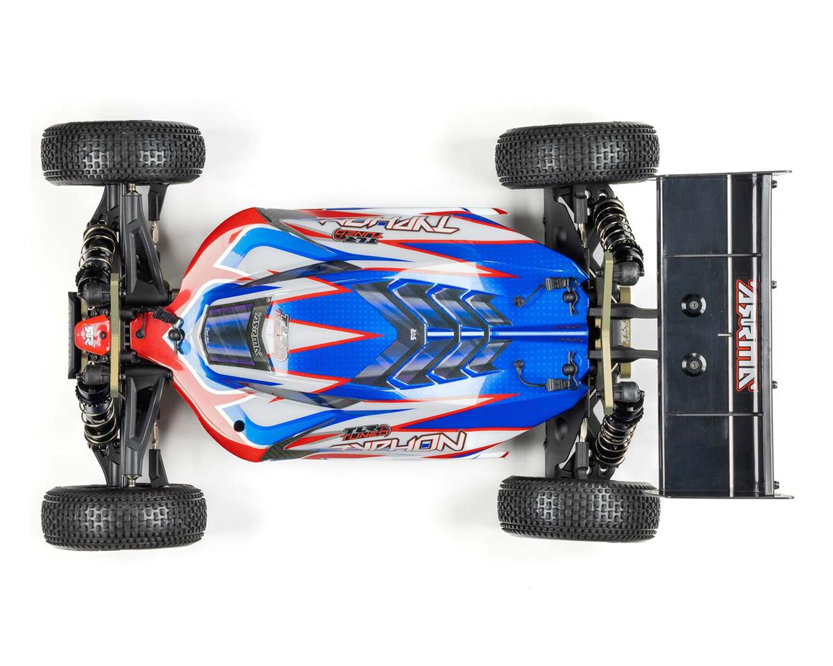 ARRMA ARA8406 1/8 TLR Tuned TYPHON 6S 4WD BLX Buggy RTR Rojo Azul