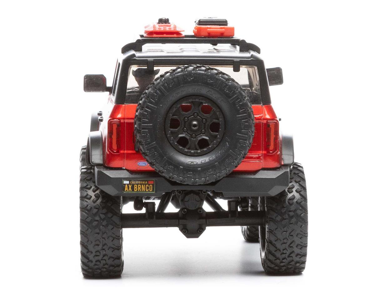 Axial SCX24 2021 Ford Bronco Hard Body 1/24 4WD RTR Scale Mini Crawler (Red) w/2