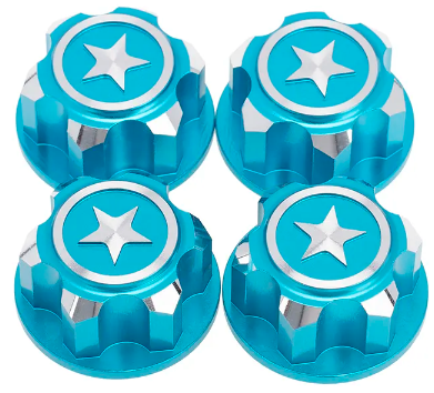 IRonManRc Traxxas Écrous de roue hexagonaux dentelés en aluminium de 17 mm