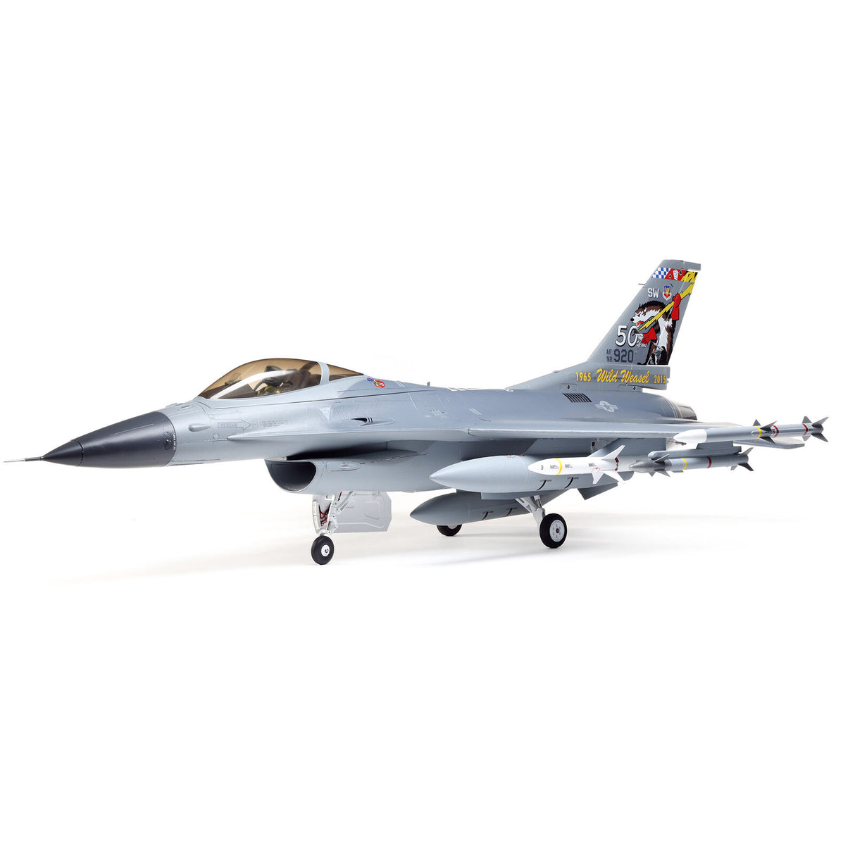 E-FLITE EFL87850 F-16 Falcon 80 mm EDF Jet Smart BNF Basic avec SAFE Select