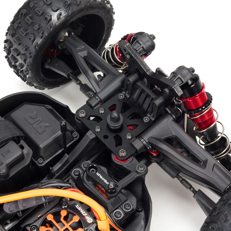 ARRMA ARA8606V5 1/8 TYPHON 6S V5 4WD BLX Buggy avec Spektrum Firma RTR, Noir