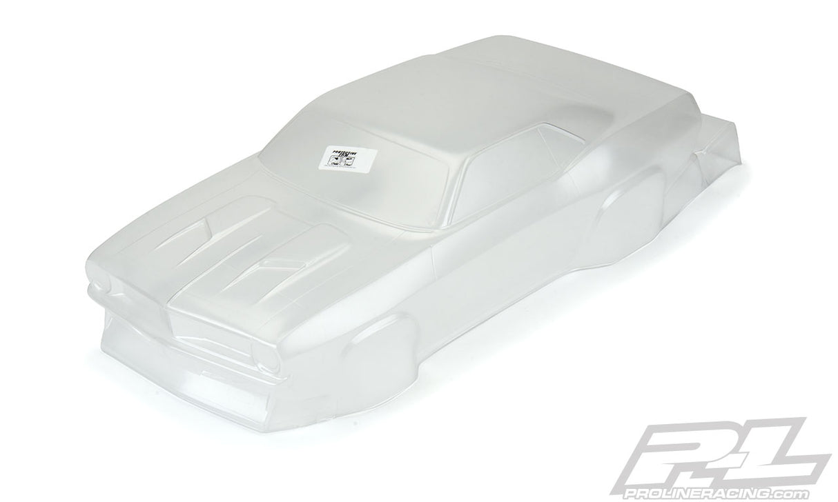 Proline 3550-00 1972 Plymouth Barracuda Clear Body Slash 2wd Drag Car y AE DR10