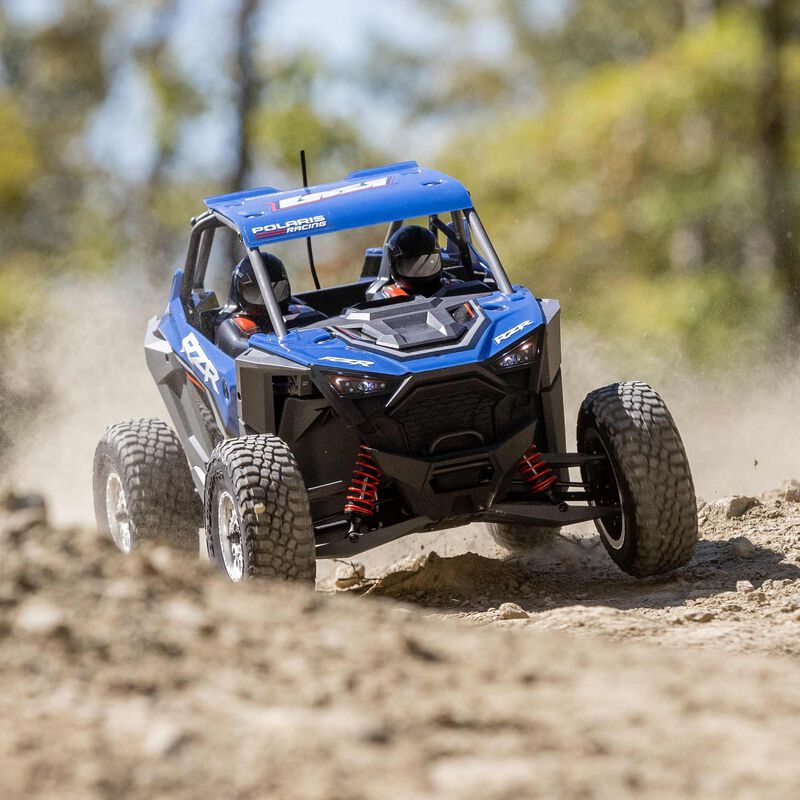 LOSI 1/10 RZR AZUL Rey 4WD Sin escobillas RTR, Polaris LOS03029T1