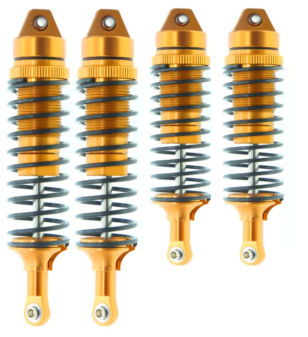 IronmanRc 1/10 Juego de amortiguadores delanteros y traseros de metal para Traxxas Slash Rustler Stampede