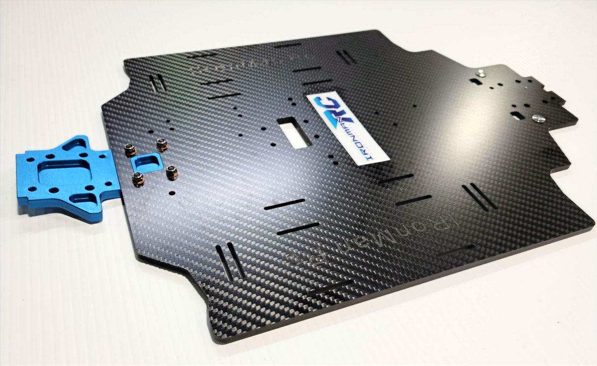 IRonManRc Hobao GTB LONG Châssis en fibre de carbone 4 mm avec renfort supérieur