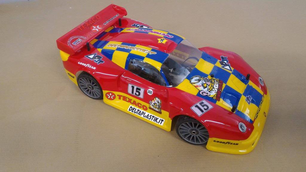 Delta Plastik 7503 PORSCHE GT2 360mm/2mm Rc Car Body*Drag or Speed Runs*