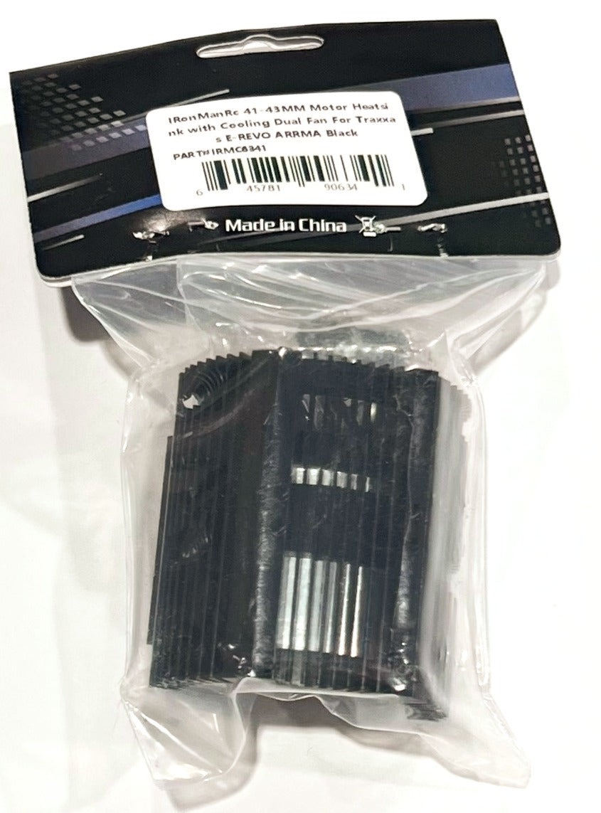 Ventilateurs haute vitesse IRonManRc TWIN avec dissipateur thermique pour moteurs 1/8