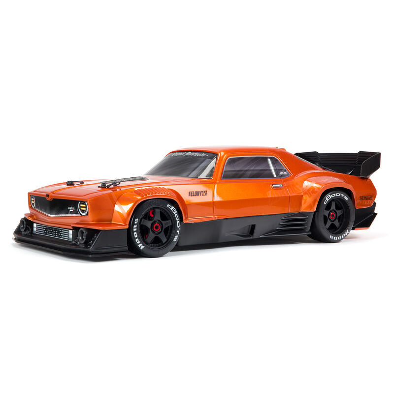 ARRMA ARA7617V2T2 1/7 FELONY 6S BLX Street Bash All-Road Muscle Car RTR, Naranja