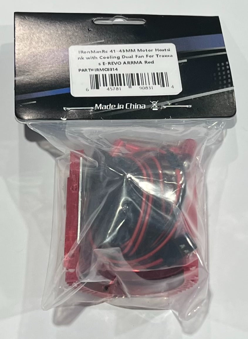 Ventilateurs haute vitesse IRonManRc TWIN avec dissipateur thermique pour moteurs 1/8