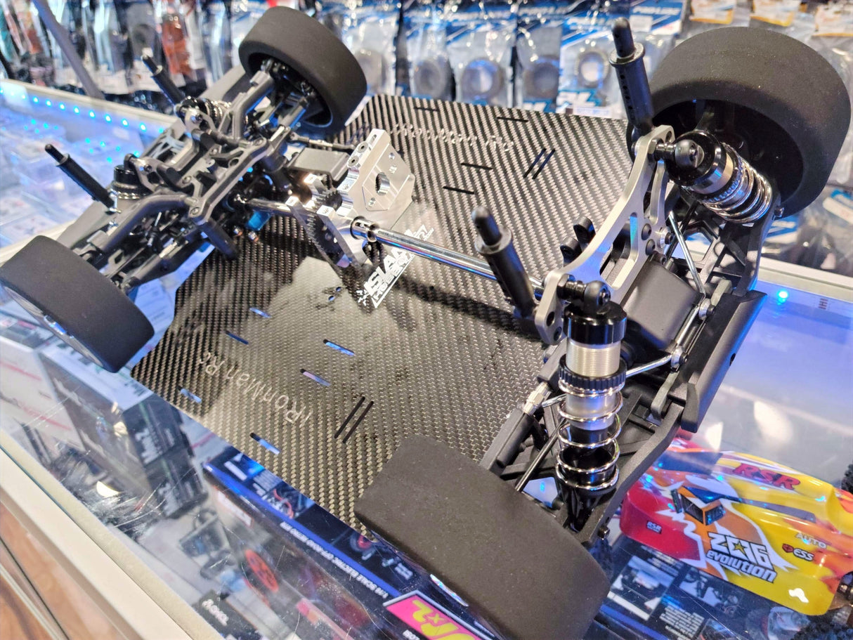 IRonManRc Hobao GTB LONG Châssis en fibre de carbone 4 mm avec renfort supérieur