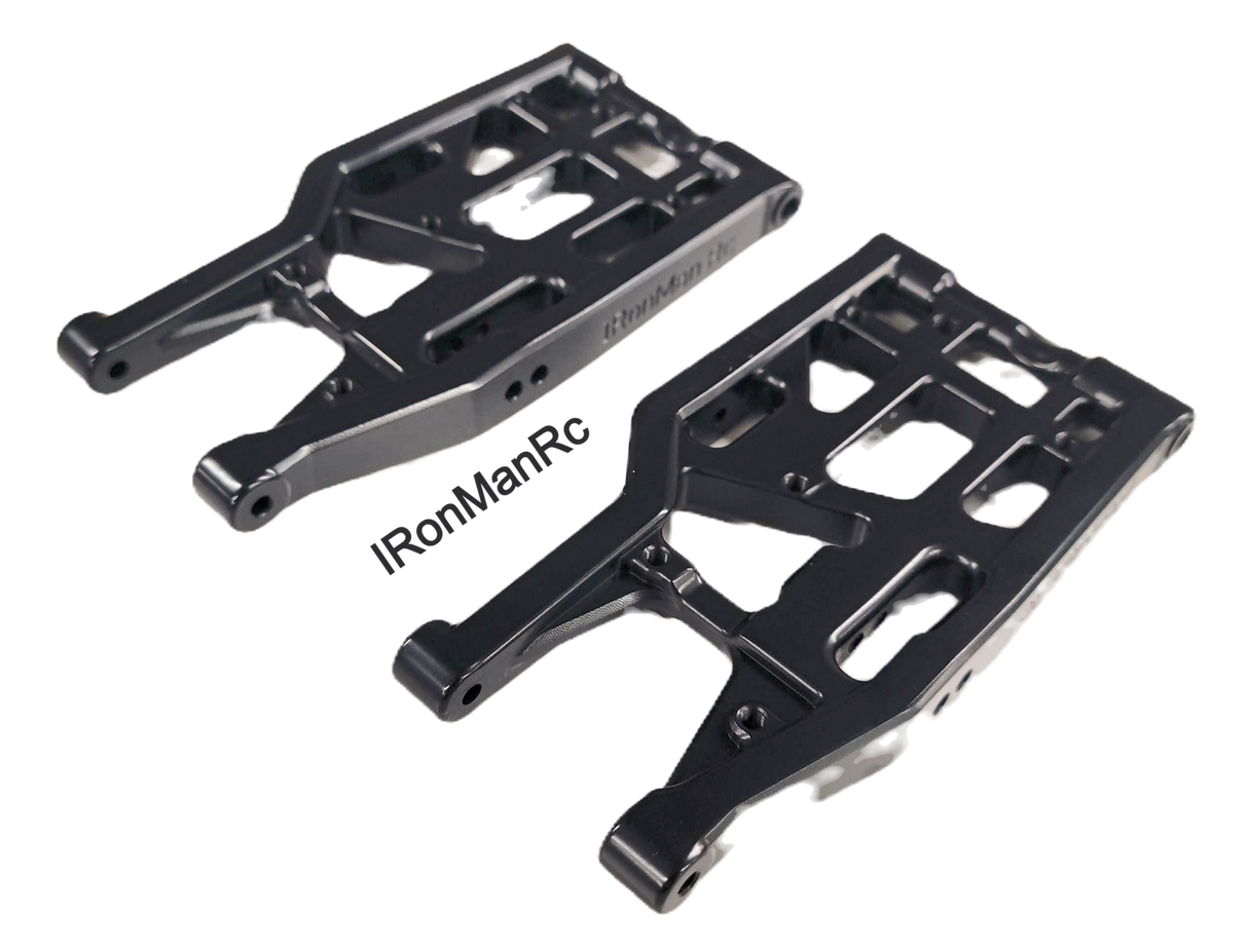 RonManRc Hobao Vte2 Bras triangulaires inférieurs ARRIÈRE en aluminium * CANDY BLACK *