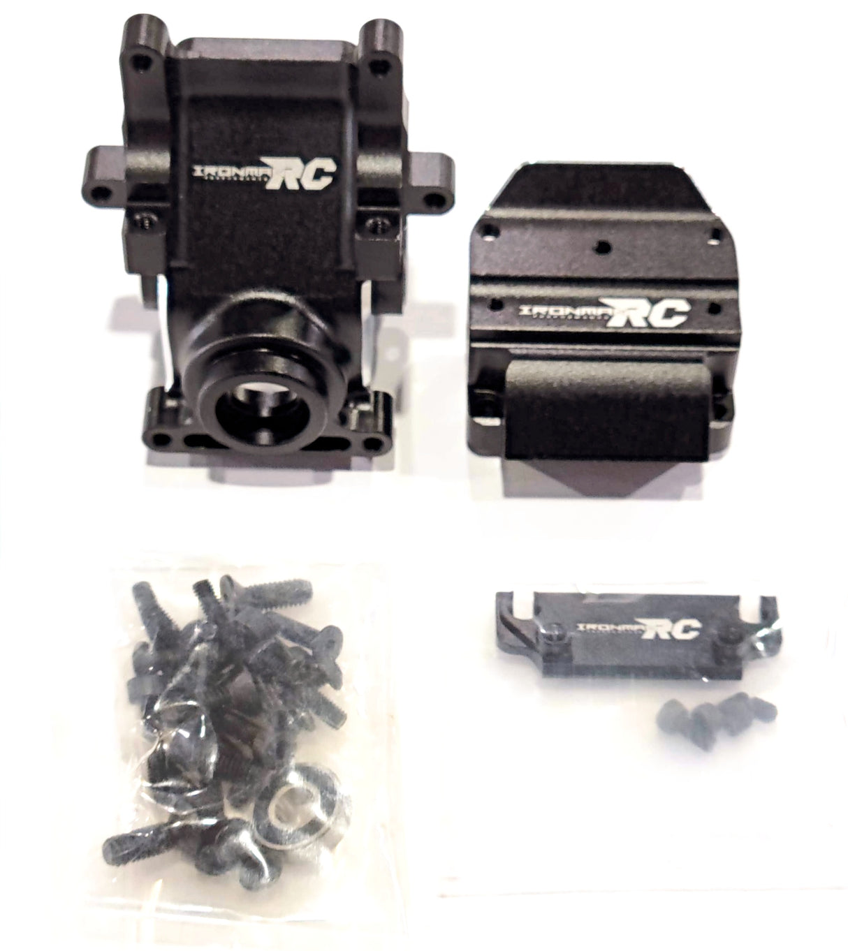 IRonManRc BLACK Aluminum Diff Case W Cover ALL Arrma 6s Cars