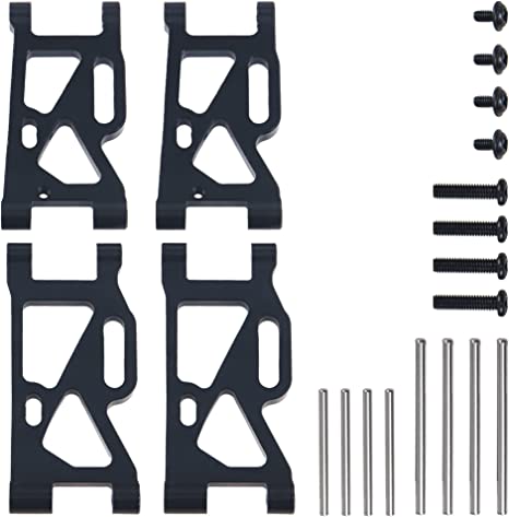 WL TOYS Brazos oscilantes delanteros y traseros de metal NEGRO 1/12 1/14 1/18