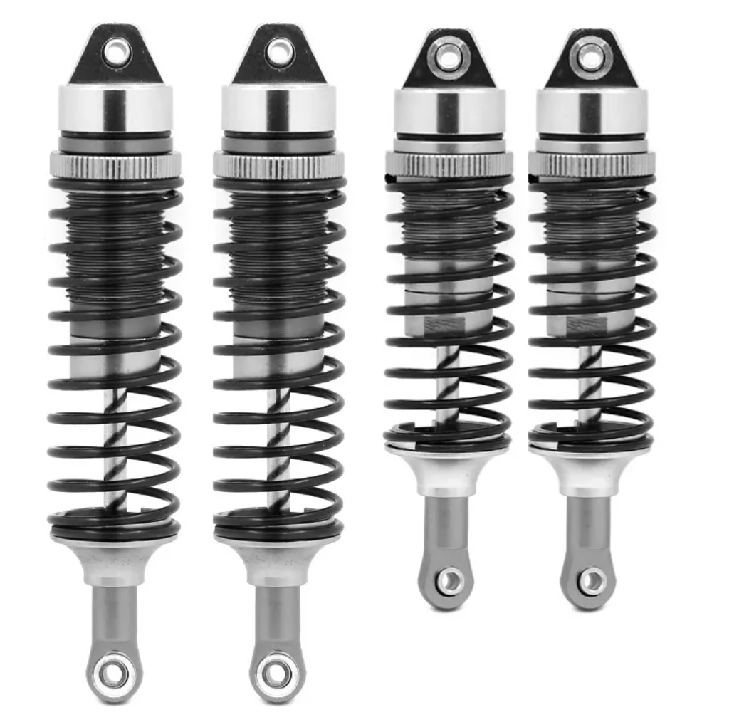 IronmanRc 1/10 Juego de amortiguadores delanteros y traseros de metal para Traxxas Slash Rustler Stampede