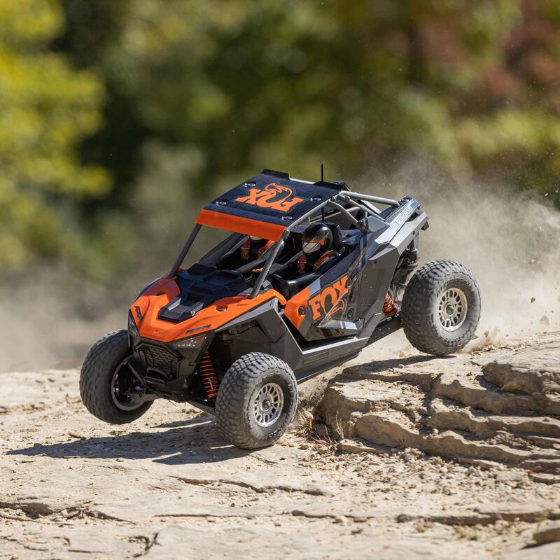 LOSI 1/10 RZR Rey 4WD RTR sans balais, Polaris LOS03029T2 ORANGE Fox
