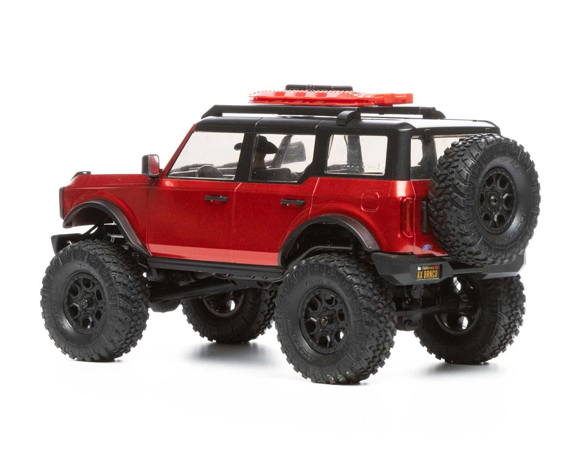 Axial SCX24 2021 Ford Bronco Hard Body 1/24 4WD RTR Scale Mini Crawler (Red) w/2