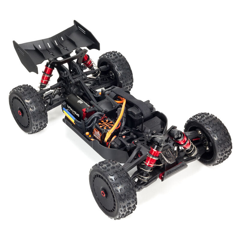 ARRMA ARA8606V5 1/8 TYPHON 6S V5 4WD BLX Buggy avec Spektrum Firma RTR, Noir