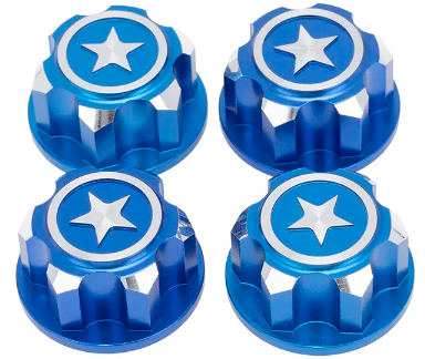 IRonManRc Traxxas Écrous de roue hexagonaux dentelés en aluminium de 17 mm