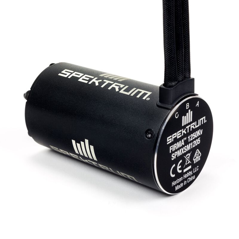 SPEKTRUM SPMXSM1205 Firma Brushless Motor, 1250Kv, 6.5mm Bullet, 8mm Shaft