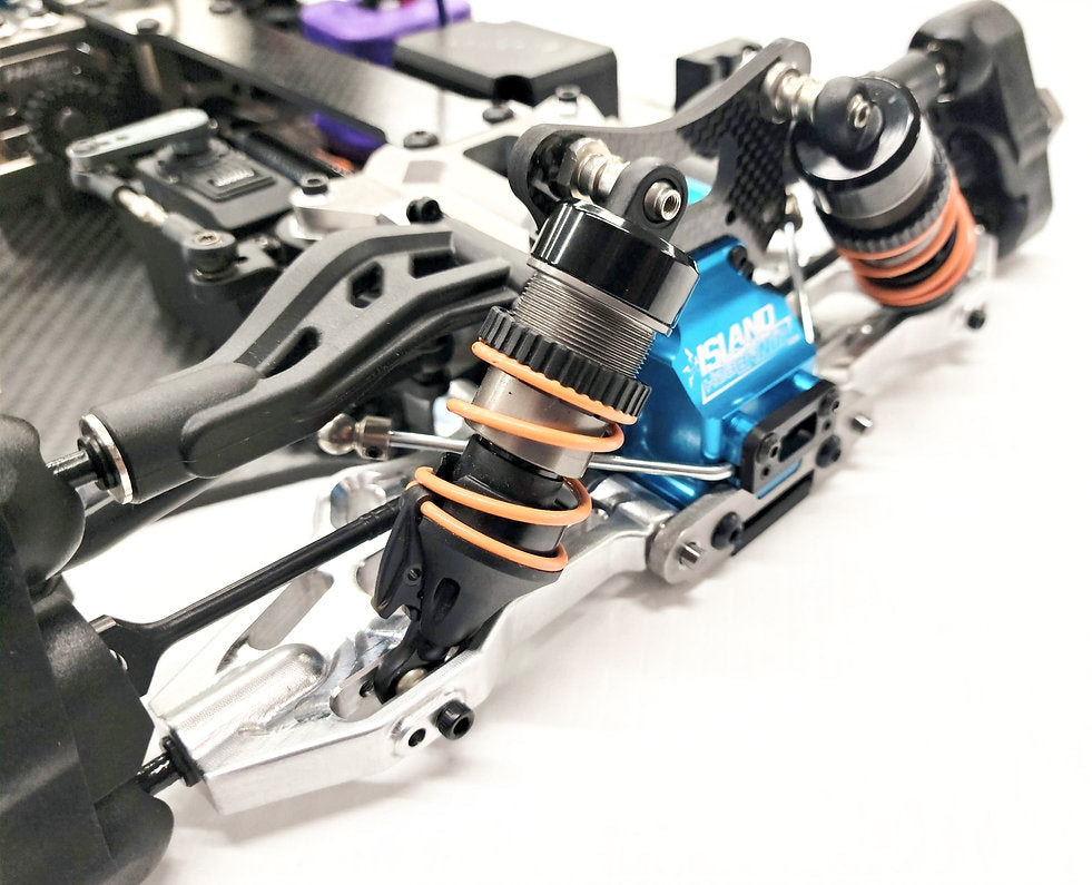 IronManRc Hobao Vte2 Brazos en A inferiores delanteros de aluminio * CROMO BILLET *