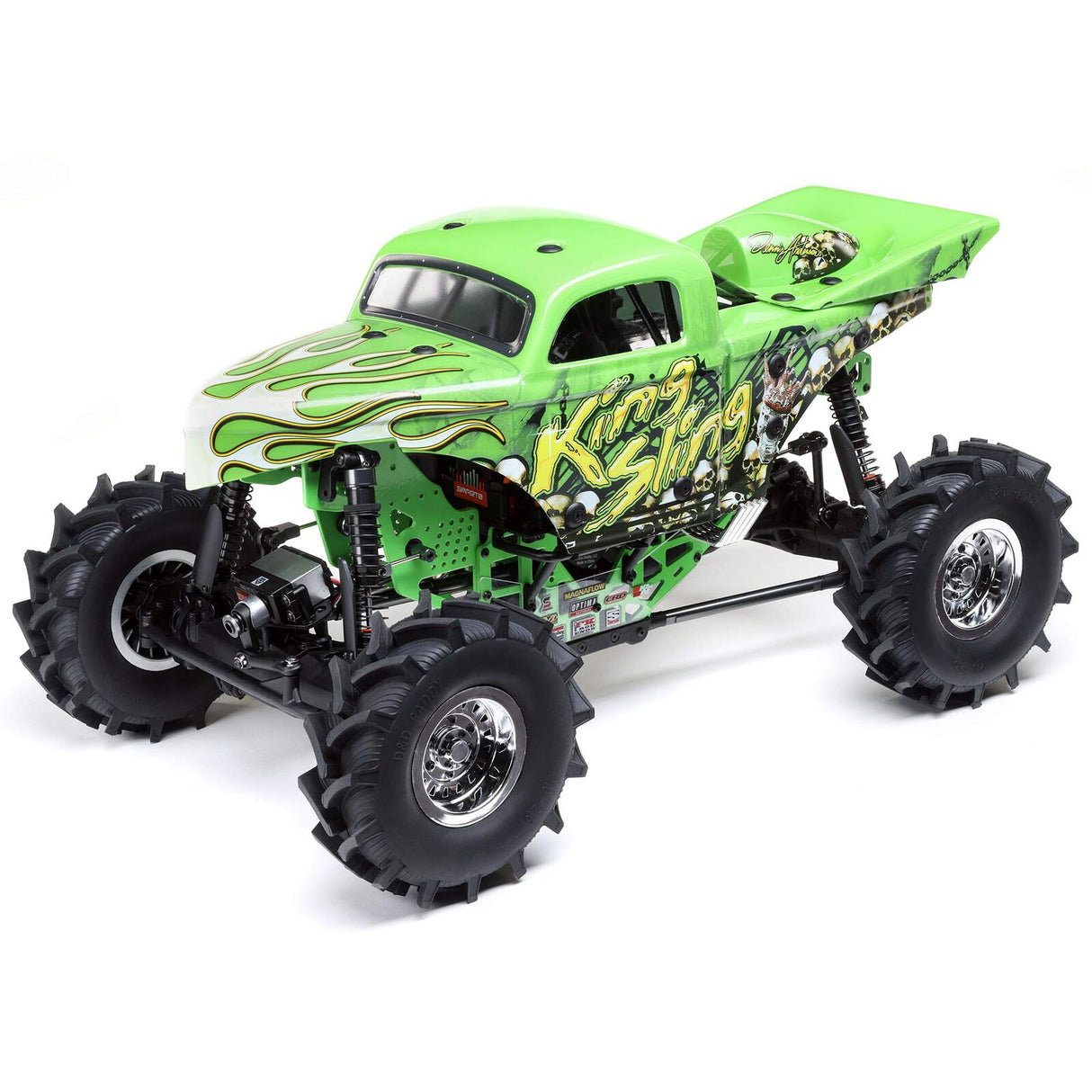 LOSI LOS04024T1 LMT 4WD Mega Truck à essieu solide RTR sans balais, King Sling