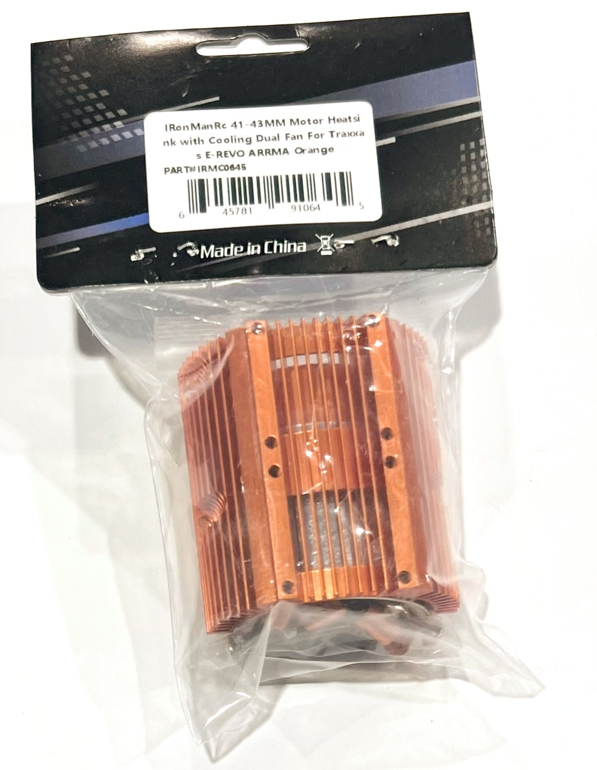 Ventilateurs haute vitesse IRonManRc TWIN avec dissipateur thermique pour moteurs 1/8