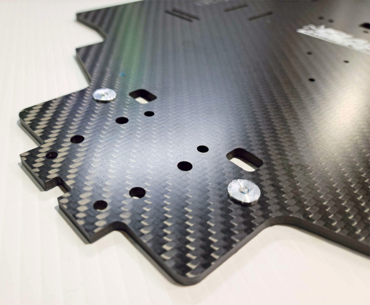 IRonManRc Hobao GTB LONG Châssis en fibre de carbone 4 mm avec renfort supérieur