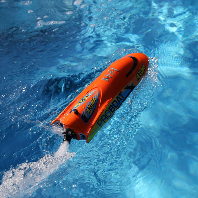 PROBOAT PRB08031V2T1 Jet Jam 12" Pool Racer Brushed RTR, Orange