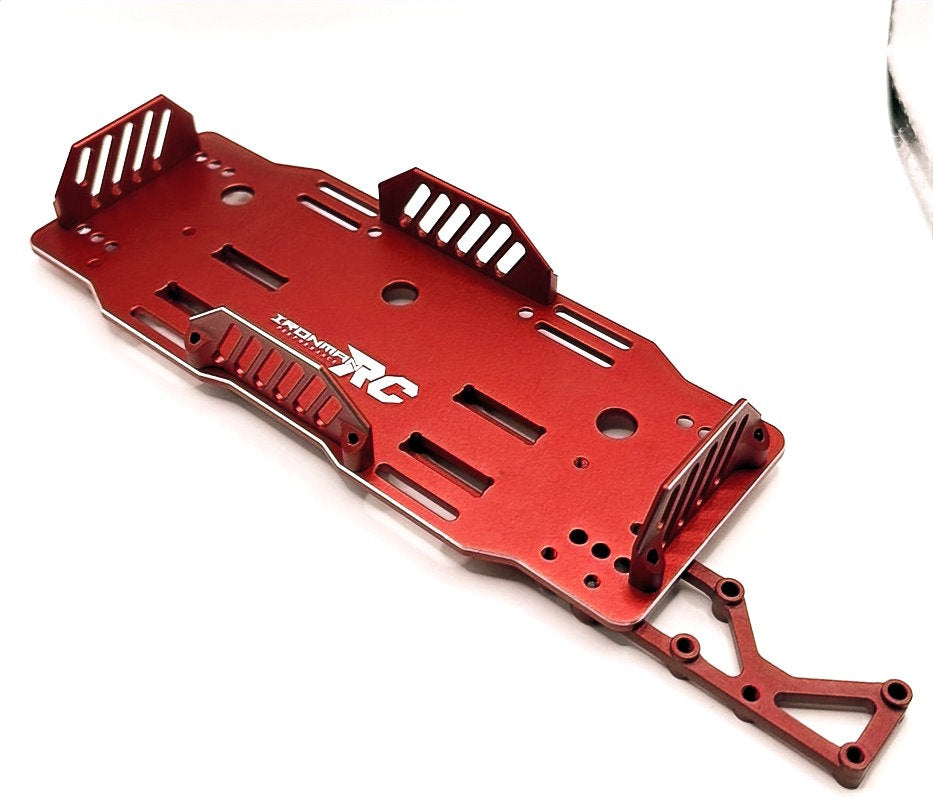 IronManRc Arrma 6S ROJO Soporte de chasis de aluminio 6S Montaje de batería Typhon / Kraton / Outkast / Notorious