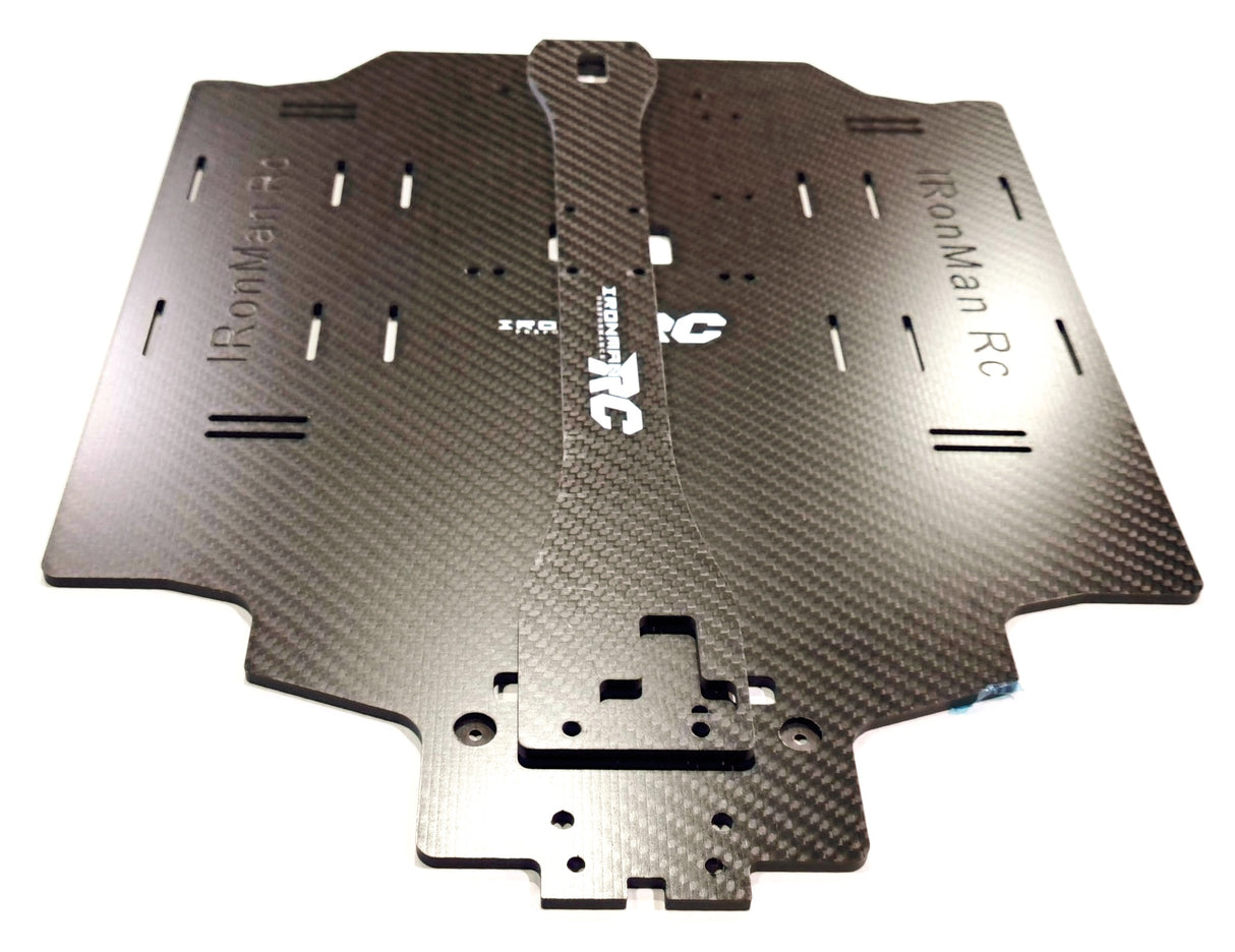 IRonManRc Hobao GTB LONG Châssis en fibre de carbone 4 mm avec renfort supérieur