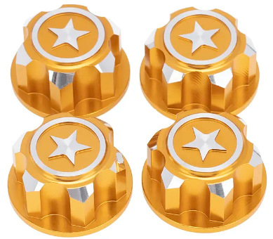 IRonManRc Traxxas Écrous de roue hexagonaux dentelés en aluminium de 17 mm