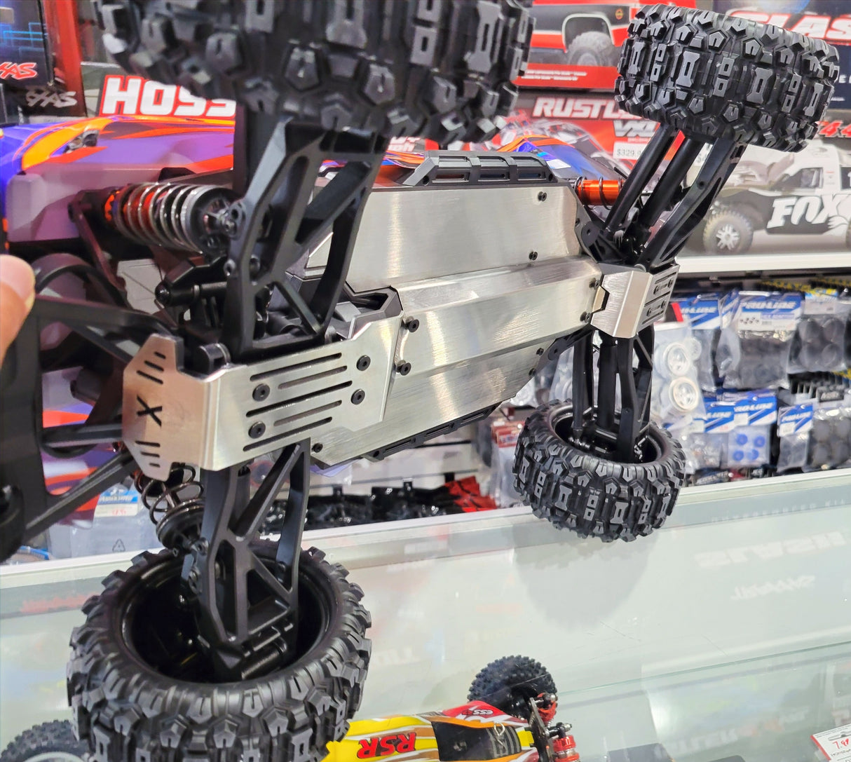 Traxxas MAXX V2 Stainless Steel Chassis Protector Guard Armor Front & Rear Skid