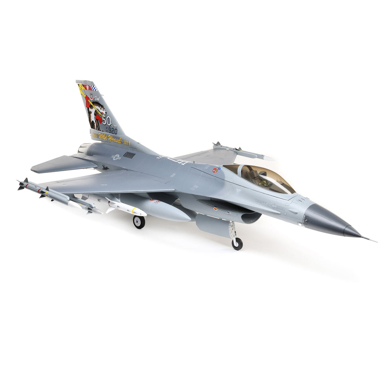 E-FLITE EFL87850 F-16 Falcon 80 mm EDF Jet Smart BNF Basic avec SAFE Select