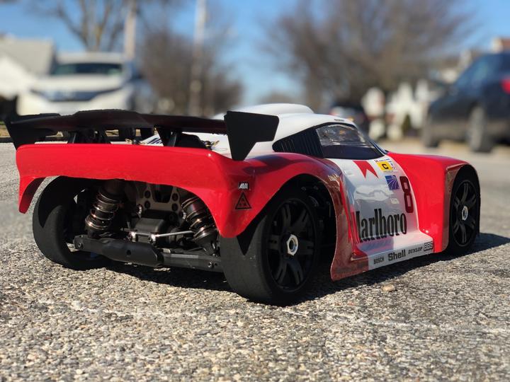 Delta Plastik 7503 PORSCHE GT2 360mm/2mm Rc Car Body*Drag or Speed Runs*