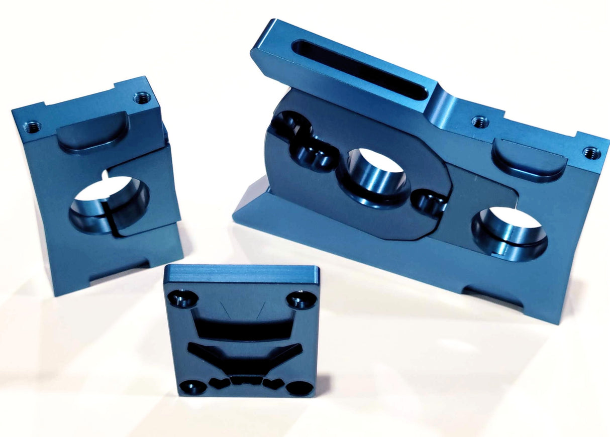 IronManRc Arrma Candy Blue Soporte de motor deslizante de 25 mm y 30 mm