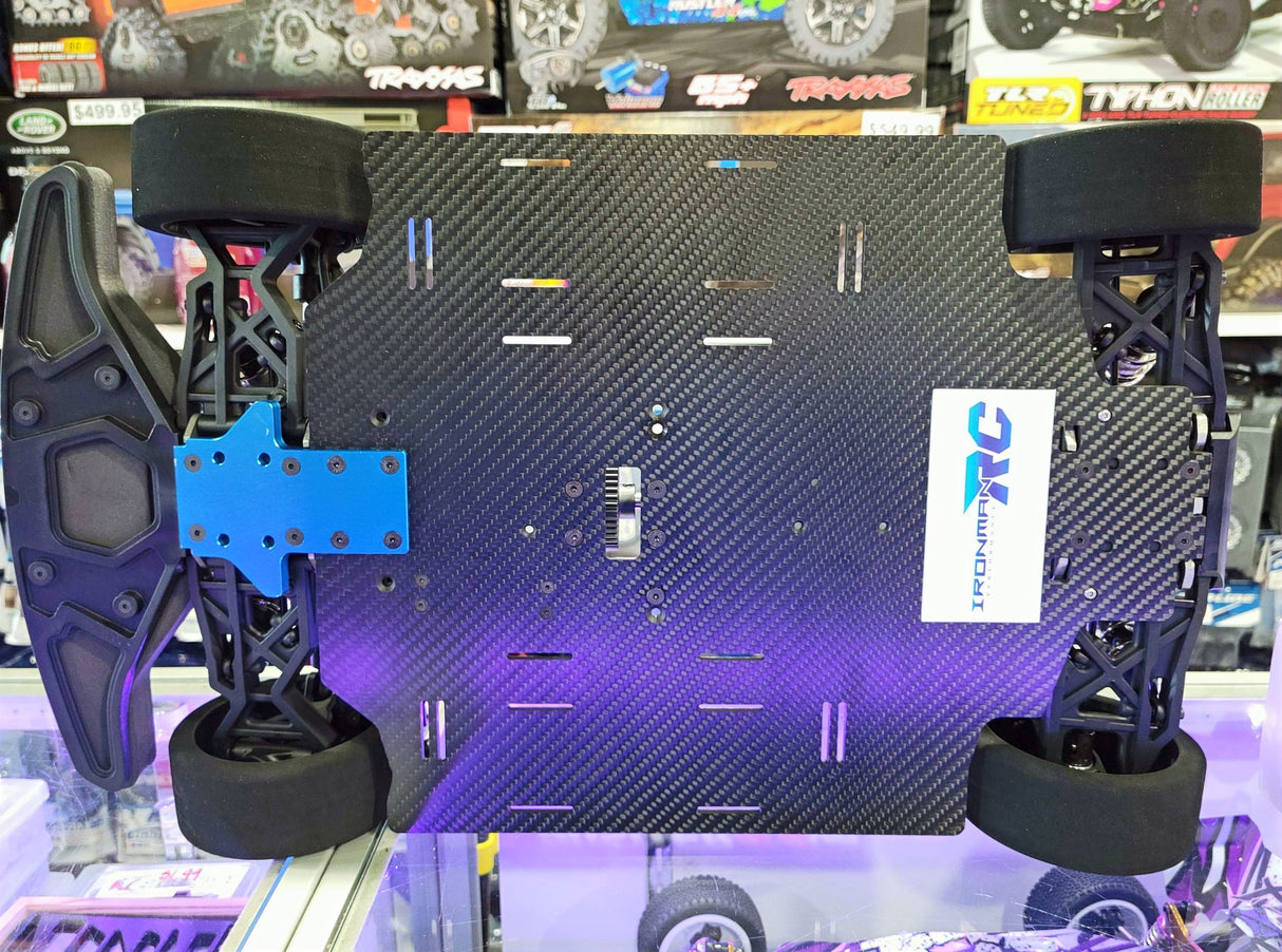 IRonManRc Hobao GTB LONG Châssis en fibre de carbone 4 mm avec renfort supérieur