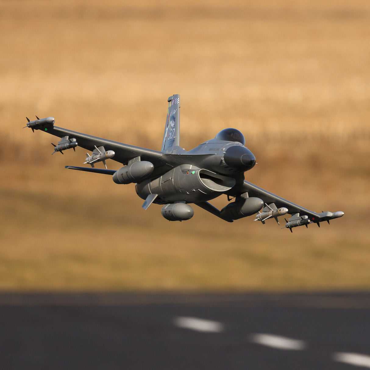 E-FLITE EFL87850 F-16 Falcon 80 mm EDF Jet Smart BNF Basic avec SAFE Select