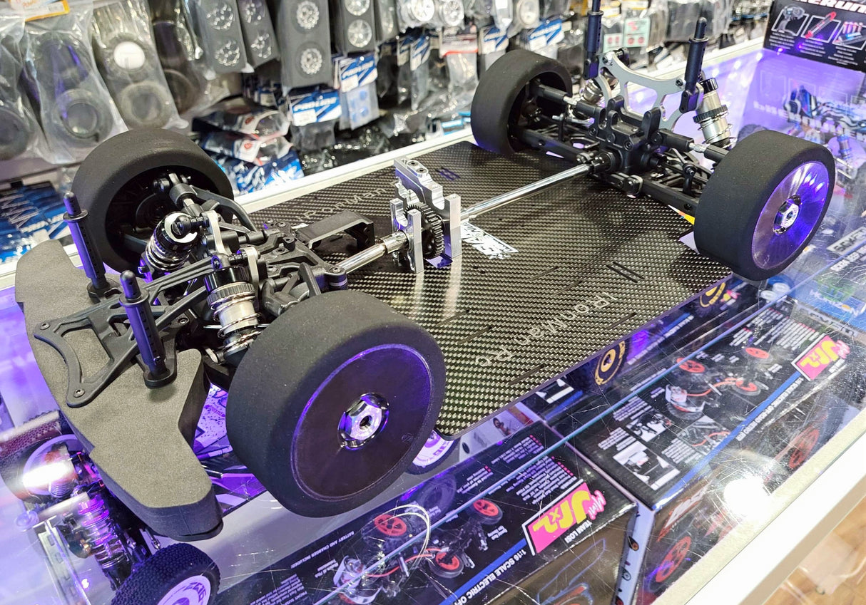 IRonManRc Hobao GTB LONG Châssis en fibre de carbone 4 mm avec renfort supérieur