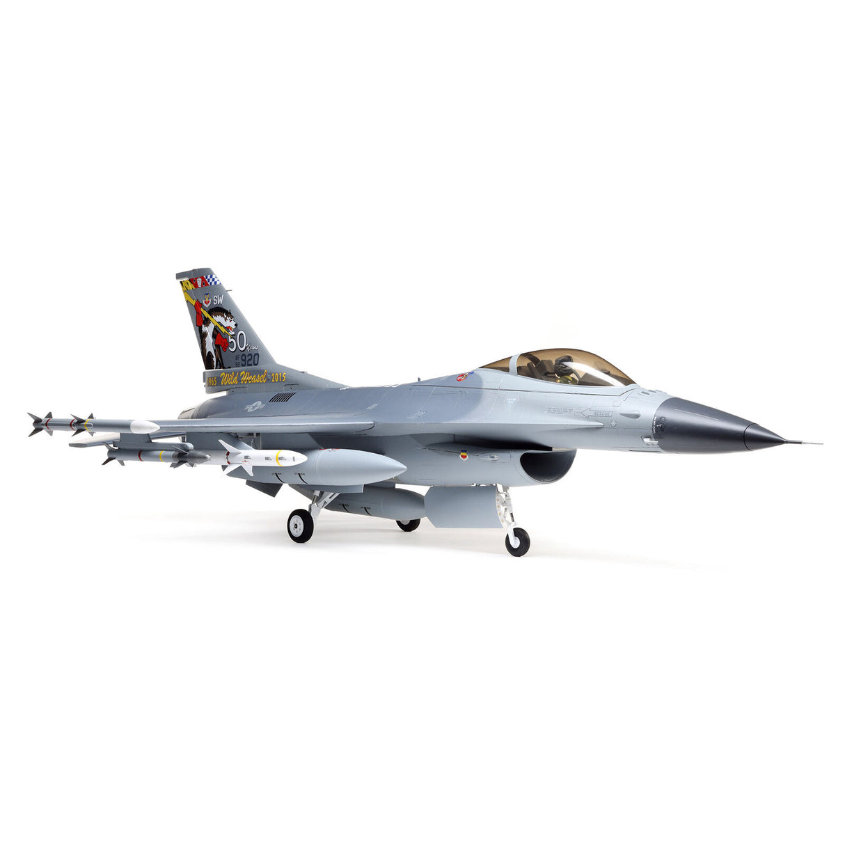 E-FLITE EFL87850 F-16 Falcon 80 mm EDF Jet Smart BNF Basic avec SAFE Select