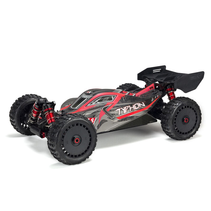 ARRMA ARA8606V5 1/8 TYPHON 6S V5 4WD BLX Buggy avec Spektrum Firma RTR, Noir