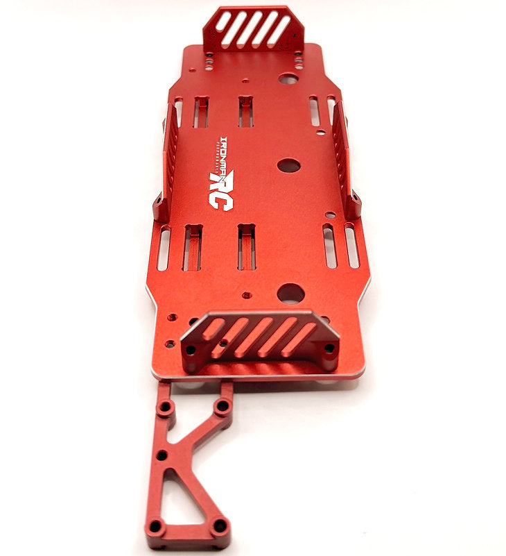 IronManRc Arrma 6S ROJO Soporte de chasis de aluminio 6S Montaje de batería Typhon / Kraton / Outkast / Notorious
