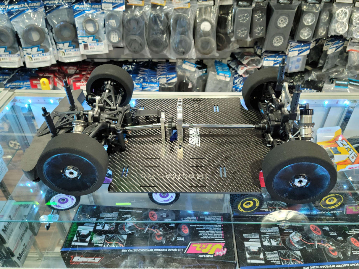 IRonManRc Hobao GTB LONG Châssis en fibre de carbone 4 mm avec renfort supérieur