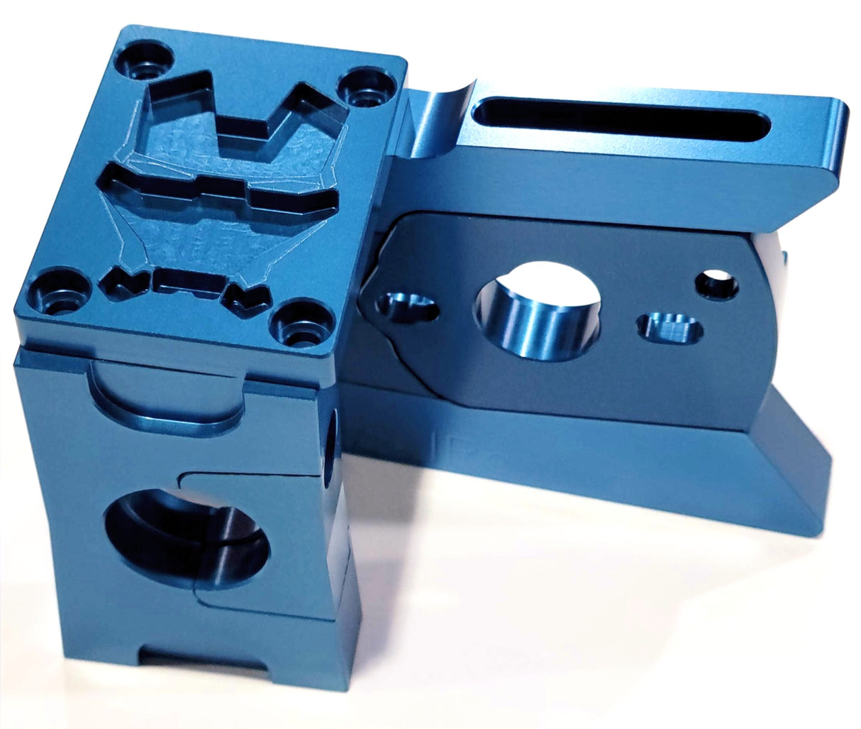 IronManRc Arrma Candy Blue Soporte de motor deslizante de 25 mm y 30 mm